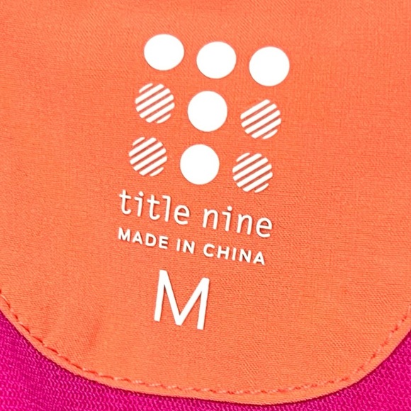 Title Nine Nimblene Orange Lasercut Stretch Outdoor Active Dress Women’s Medium - Picture 11 of 11